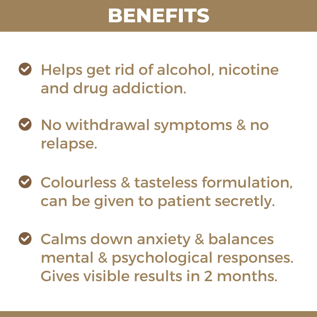 Alco Plus Addiction Drops: Ayurvedic Medicine to Get Rid of Alcohol, Nicotine & Drug Addiction